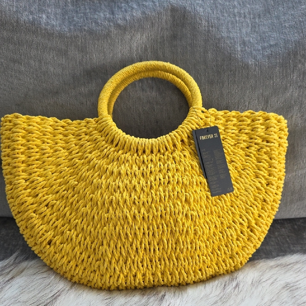 Forever 21 Sunflower Yellow Tote Bag